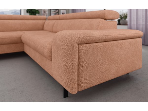 Rohová rozkládací sedací souprava EMMA