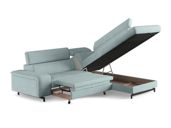 Rohová rozkládací sedací souprava EMMA