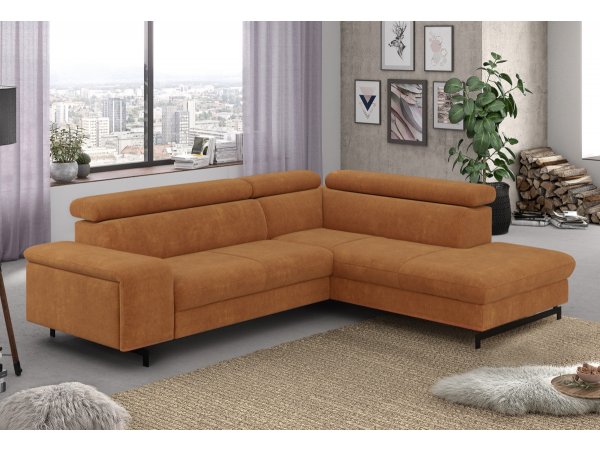 Rohová rozkládací sedací souprava EMMA