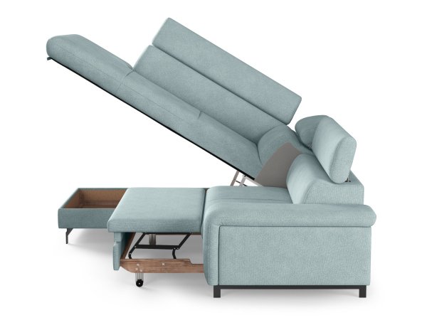 Rohová rozkládací sedací souprava EMMA