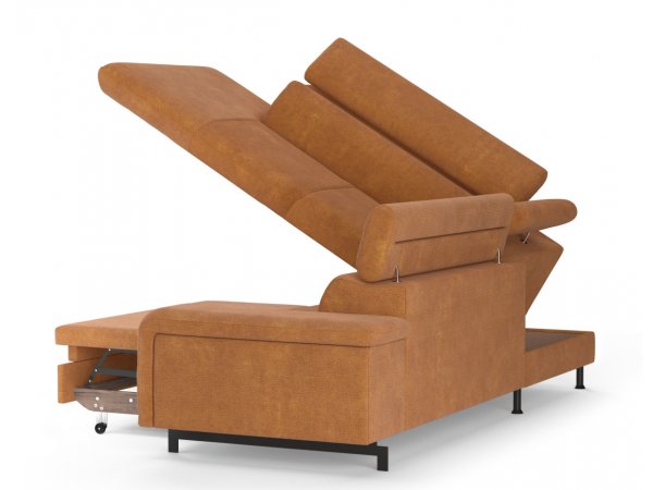 Rohová rozkládací sedací souprava EMMA