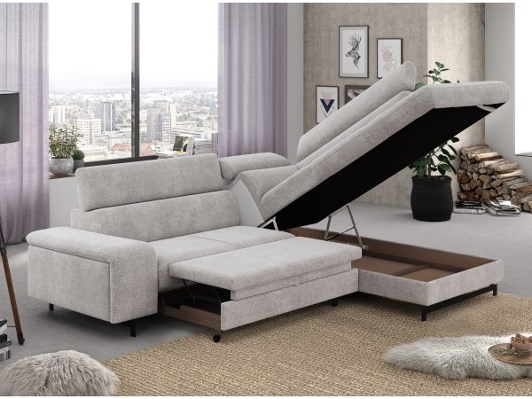 Rohová rozkládací sedací souprava EMMA