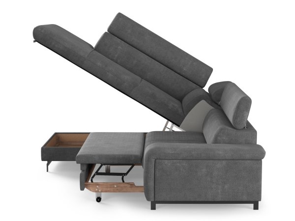 Rohová rozkládací sedací souprava EMMA