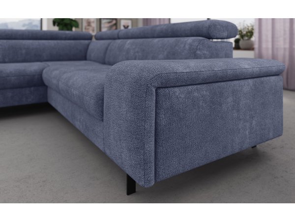 Rohová rozkládací sedací souprava EMMA