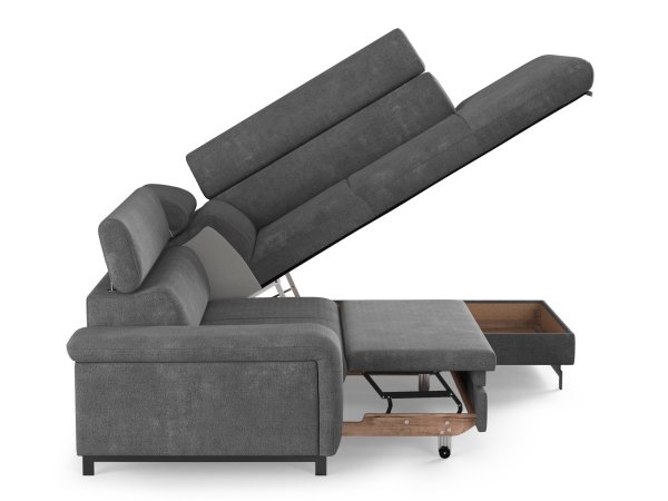 Rohová rozkládací sedací souprava EMMA