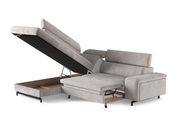 Rohová rozkládací sedací souprava EMMA