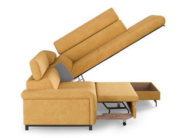 Rohová rozkládací sedací souprava EMMA