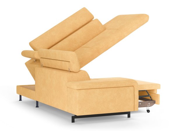 Rohová rozkládací sedací souprava EMMA