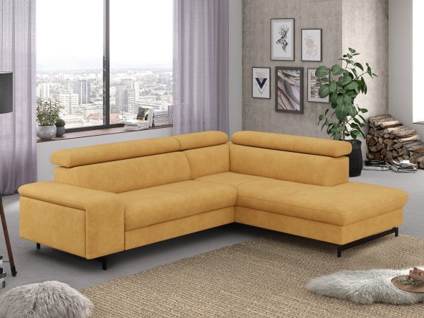 Rohová rozkládací sedací souprava EMMA