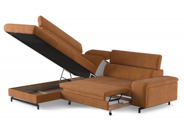 Rohová rozkládací sedací souprava EMMA
