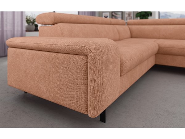 Rohová rozkládací sedací souprava EMMA