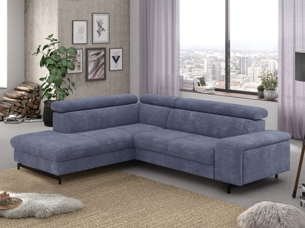 Rohová rozkládací sedací souprava EMMA