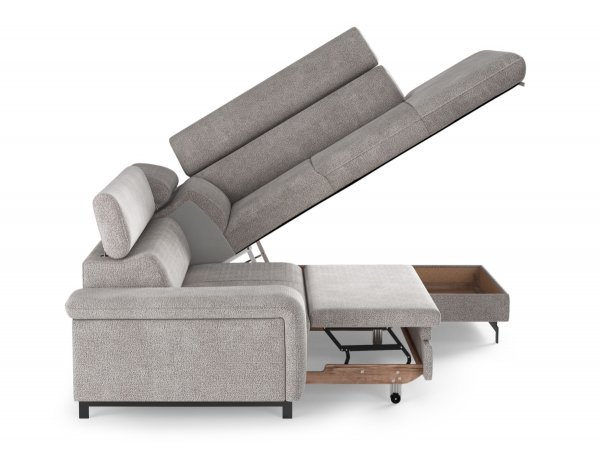 Rohová rozkládací sedací souprava EMMA