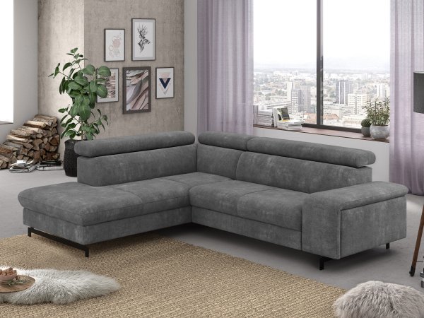 Rohová rozkládací sedací souprava EMMA