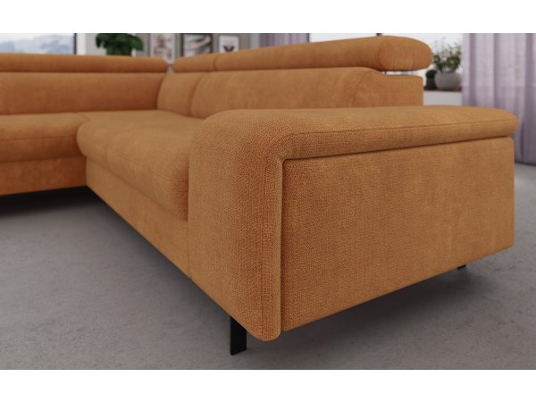 Rohová rozkládací sedací souprava EMMA