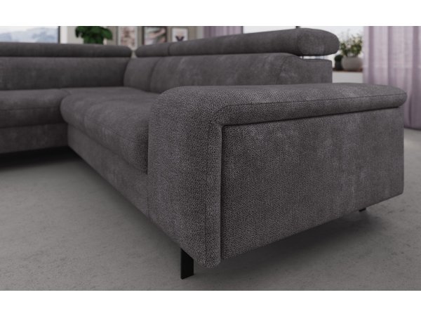 Rohová rozkládací sedací souprava EMMA