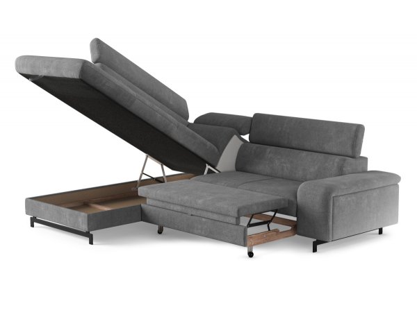 Rohová rozkládací sedací souprava EMMA