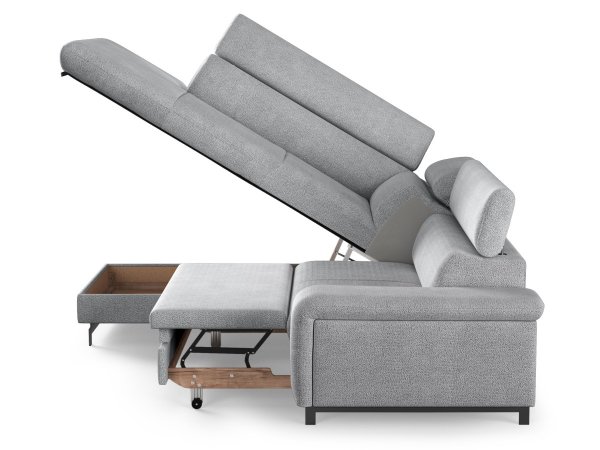 Rohová rozkládací sedací souprava EMMA