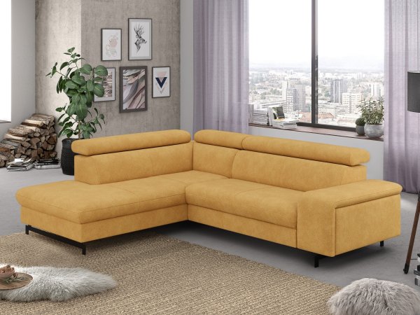 Rohová rozkládací sedací souprava EMMA