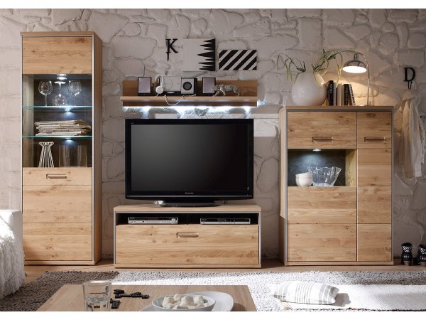 VÝPRODEJ: Nábytek do obývacího pokoje ESPERO dub sukatý bělený