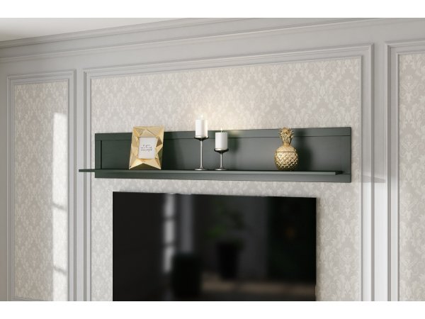 Nábytek do obývacího pokoje ve venkovském stylu EVORA zelená/dub lefkas