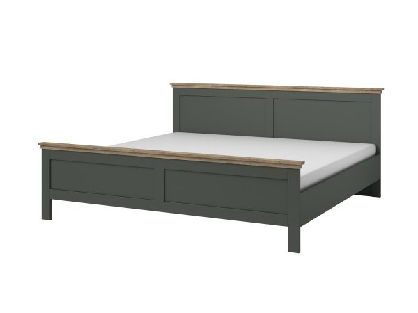 Postel 160x200 ve venkovském stylu EVORA typ 31 zelená/dub lefkas