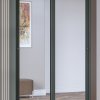 Skříň do předsíně s posuvnými dveřmi EVORA (typ 54) zelená/dub lefkas