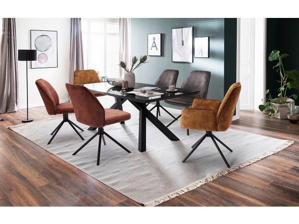 Jídelní židle OTTAWA s područkami petrol