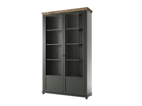 Nábytek do jídelny ve venkovském stylu EVORA zelená/dub lefkas