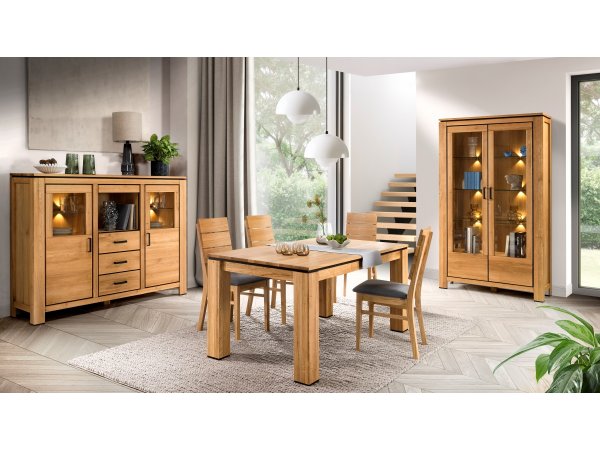 Jídelní stůl z dubového masivu FARO II 180x100 (typ 61)