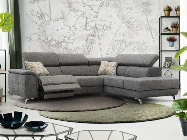 Rohová sedací souprava FABIEN v odolném potahu Aquaclean