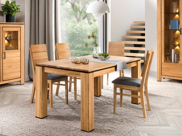 Jídelní stůl z dubového masivu FARO II 160x90 (typ 60)