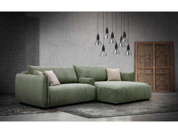 Manšestrová rohová sedací souprava FARIDO 5