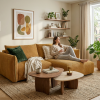 Manšestrová rohová sedací souprava FARIDO 6