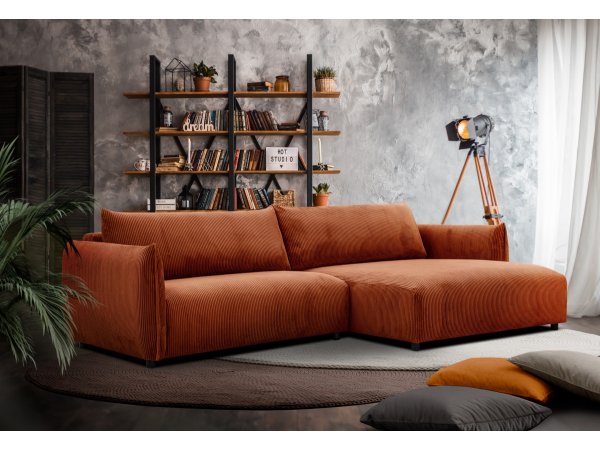 Manšestrová rohová sedací souprava FARIDO 3