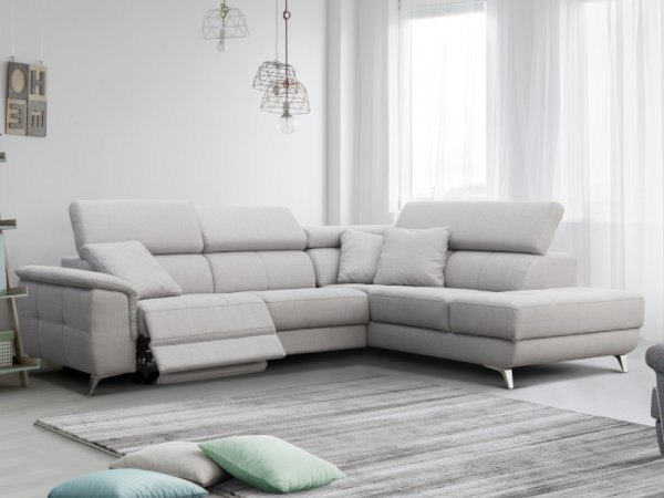 Rohová sedací souprava FABIEN v odolném potahu Aquaclean