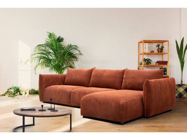 Manšestrová rohová sedací souprava FARIDO 2