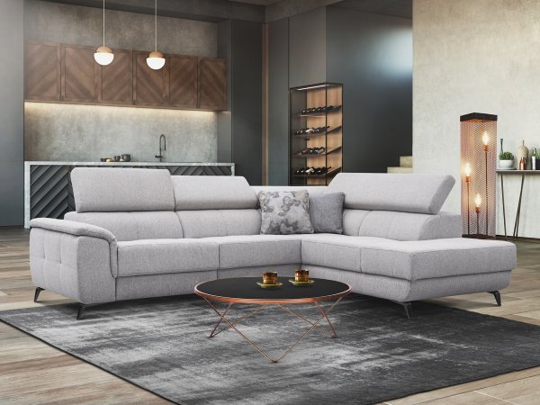 Rohová sedací souprava FABIEN v odolném potahu Aquaclean