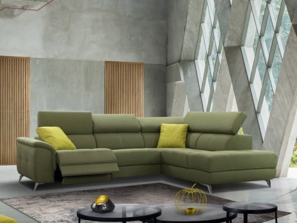 Rohová sedací souprava FABIEN v odolném potahu Aquaclean