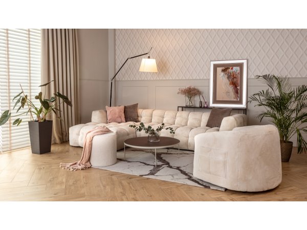 Designová rohová sedací souprava MICHELLE 3