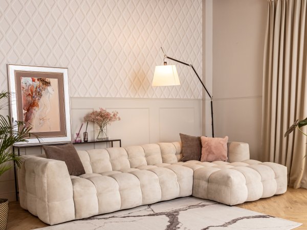 Designová rohová sedací souprava MICHELLE 3