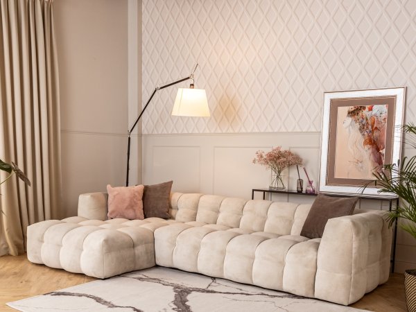 Designová rohová sedací souprava MICHELLE 3