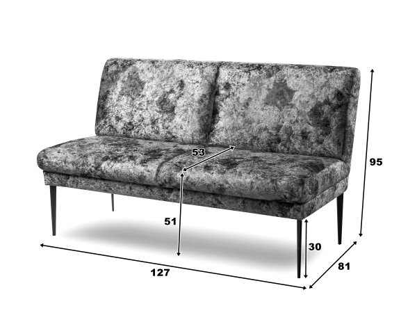 Stylová pohovka v květinovém potahu FLAIR