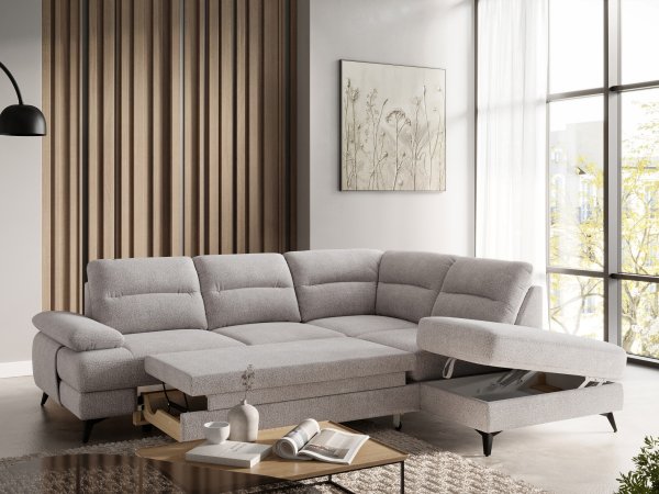 Rohová rozkládací sedací souprava FLAVIA