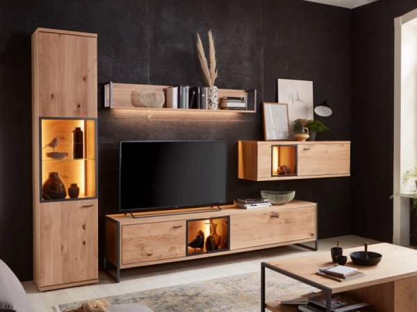 Komoda do obývacího pokoje FLORA dub bělený