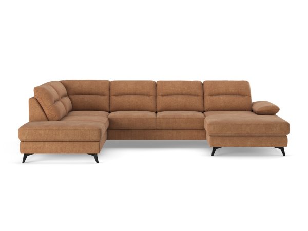 Rohová rozkládací sedací souprava do tvaru U FLAVIA