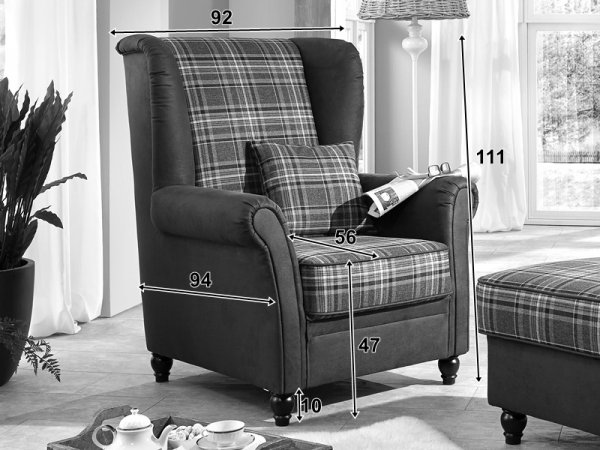 Křeslo ušák FÖHR