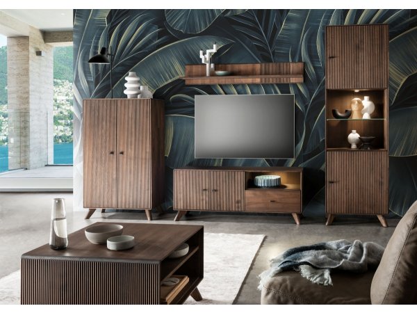 Konferenční stolek z masivu I ALVIK buk olejovaný v barvě tabáku