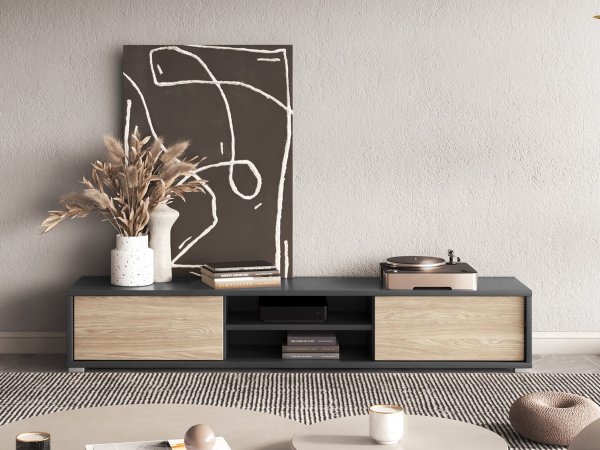 Televizní stolek FRIDA typ 40 délka 180 cm dub/antracit