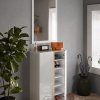 Nábytek do předsíně FRAME bílý lesk/dub Cadiz
